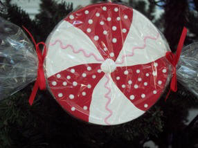 how to make peppermint candy ornaments